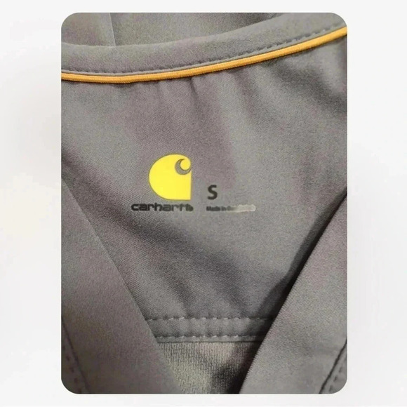 Carhartt Short Sleeve Pewter Scrub Top  Size Small - Picture 7 of 11